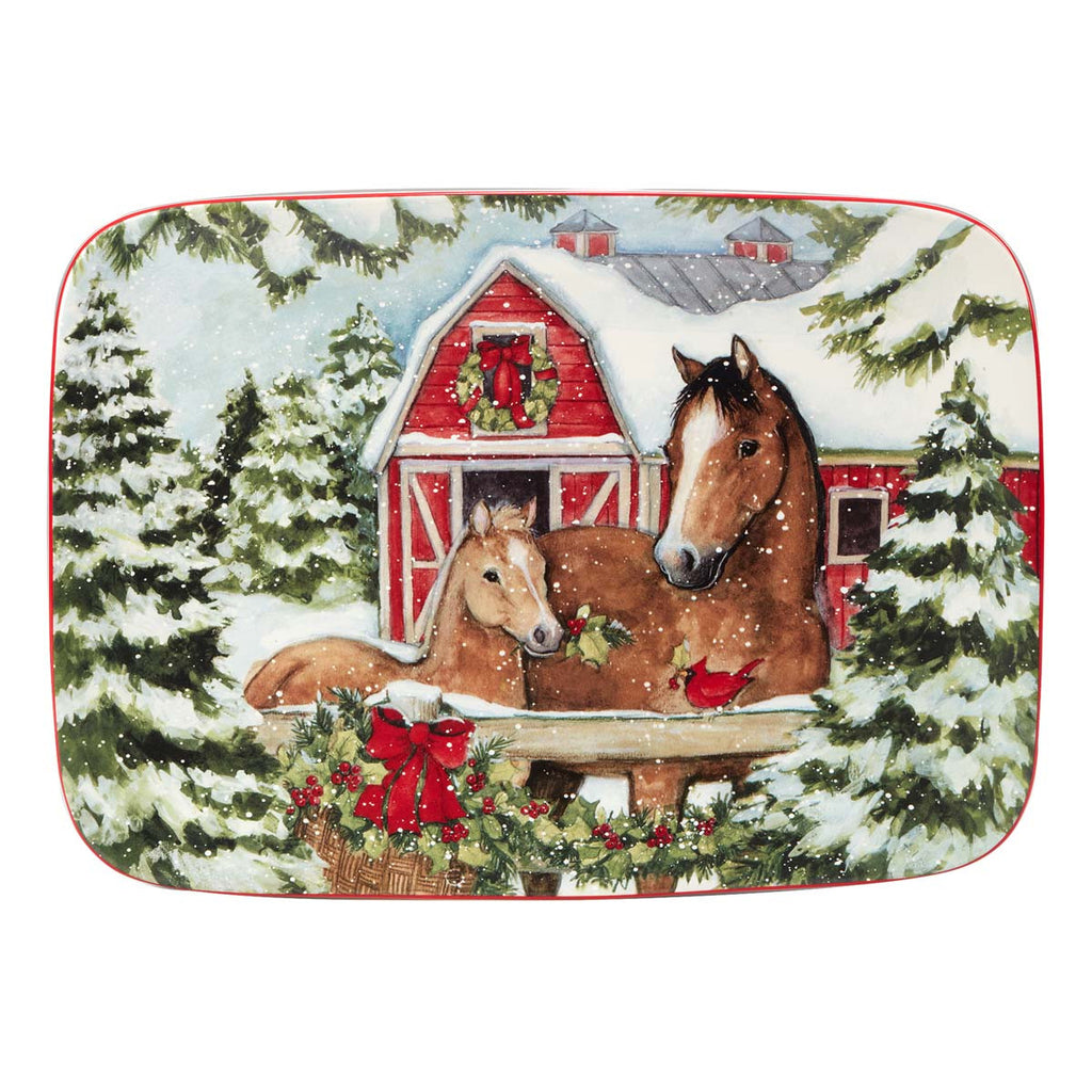 Holiday Haven Rectangular Platter - Small