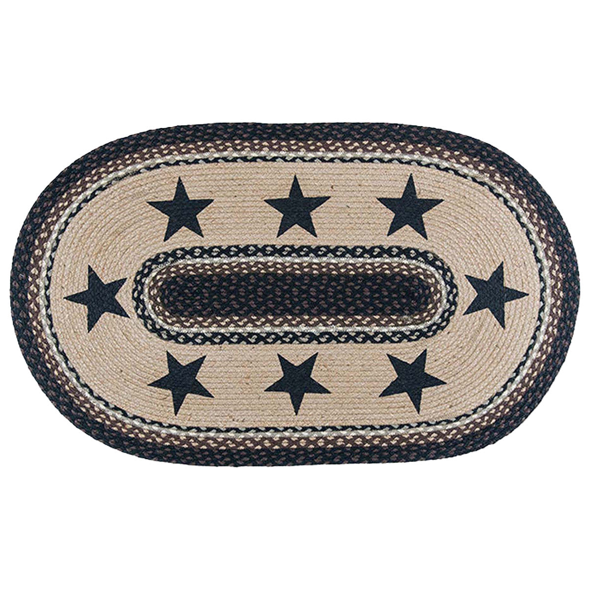 Midnight Sky Braided Rug - 3 x 4