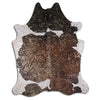 Gold Specked Tri Cowhide Rug - Medium