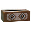 Diamond Copper Concho Rectangle Tissue Box Cover