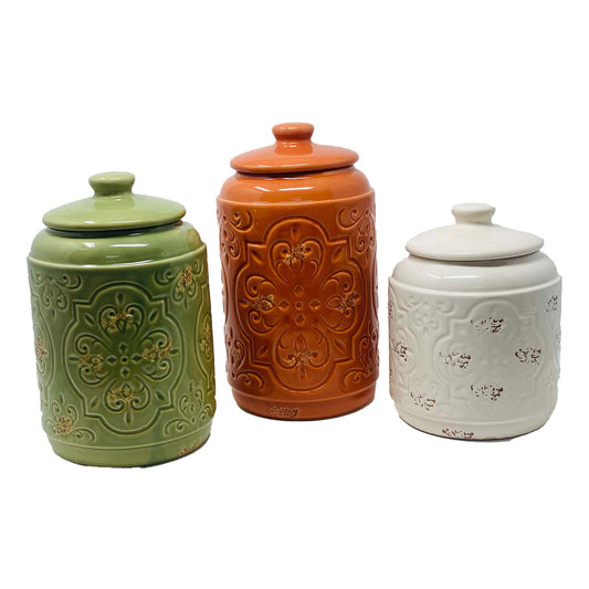 Spice Toned Canisters - Set of 3 - OUT OF STOCK UNTIL 10/05/2026