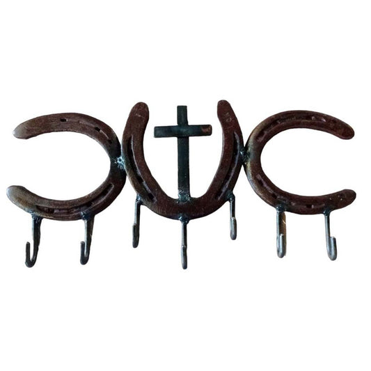 Cross Horseshoe Haven Key Holder