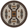 Canyon Shadow Saddle Rug - 8 Ft. Round