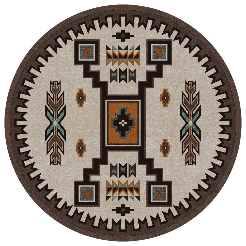 Canyon Shadow Saddle Rug - 8 Ft. Round