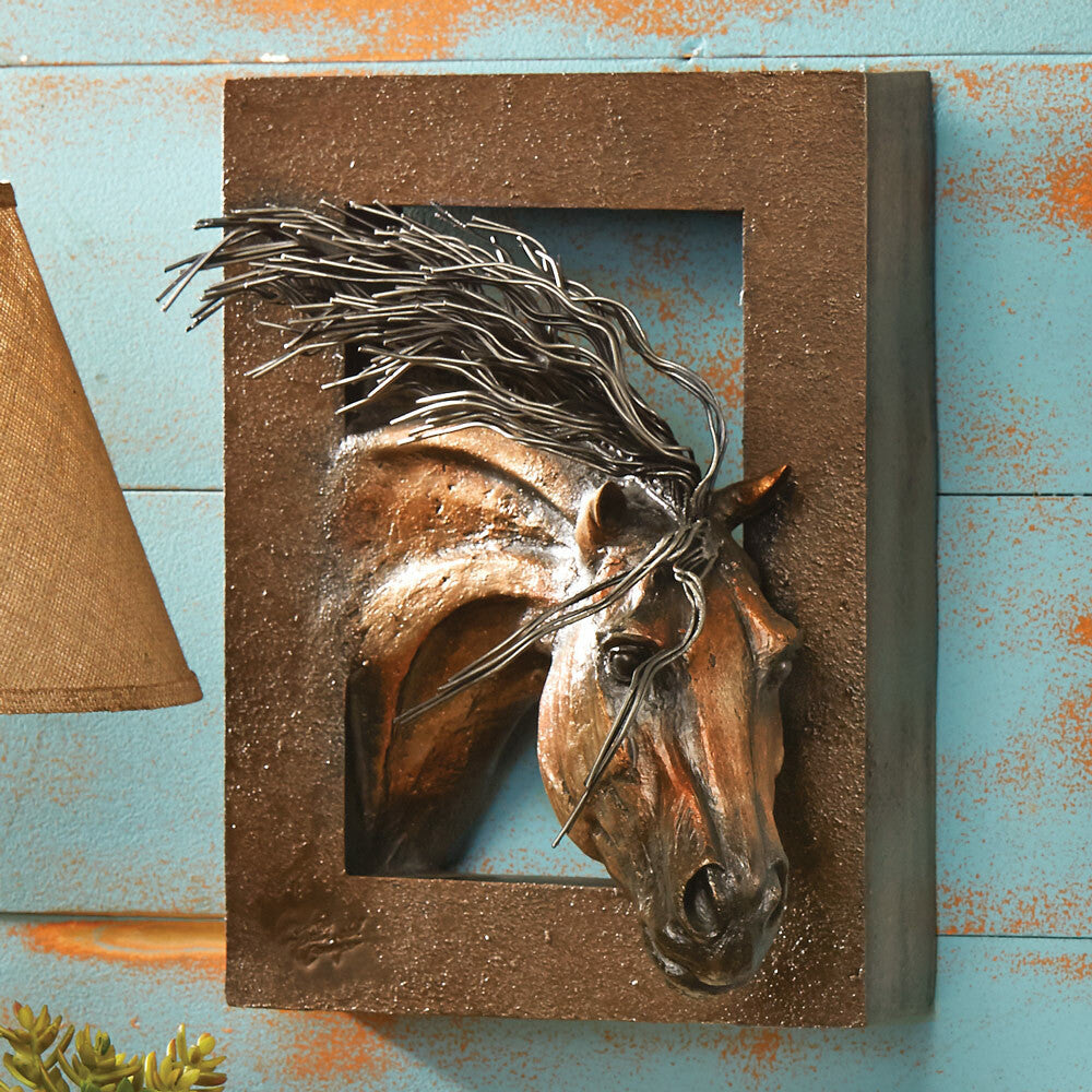 Wild Beauty 3-D Horse Wall Sculpture - OUT OF STOCK UNTIL 06/04/2026