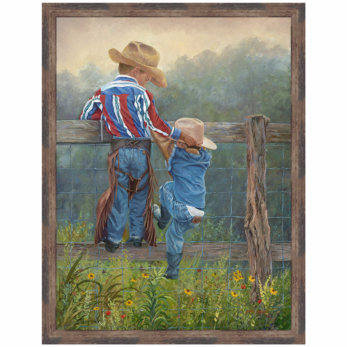 Little Cowboys Canvas Art