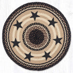 Black Lined Beacon Round Rug