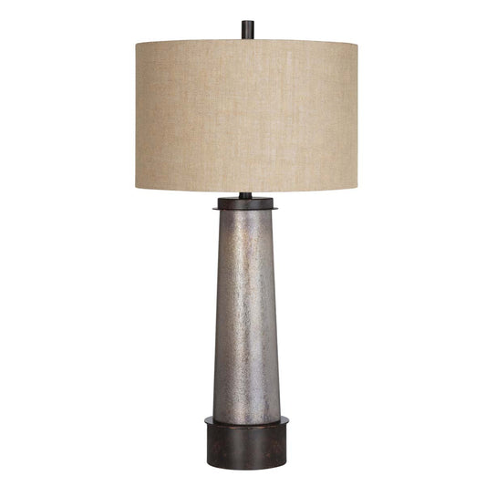 Western Tower Table Lamps with Nightlight - Set of 2
