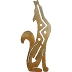 Coyote Howl Right Facing Cutout Wall Art