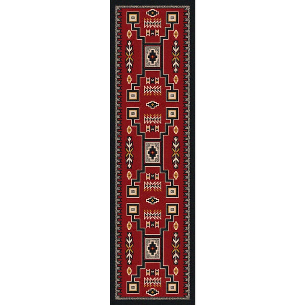 Firestorm Southwestern Rug - 2 x 8