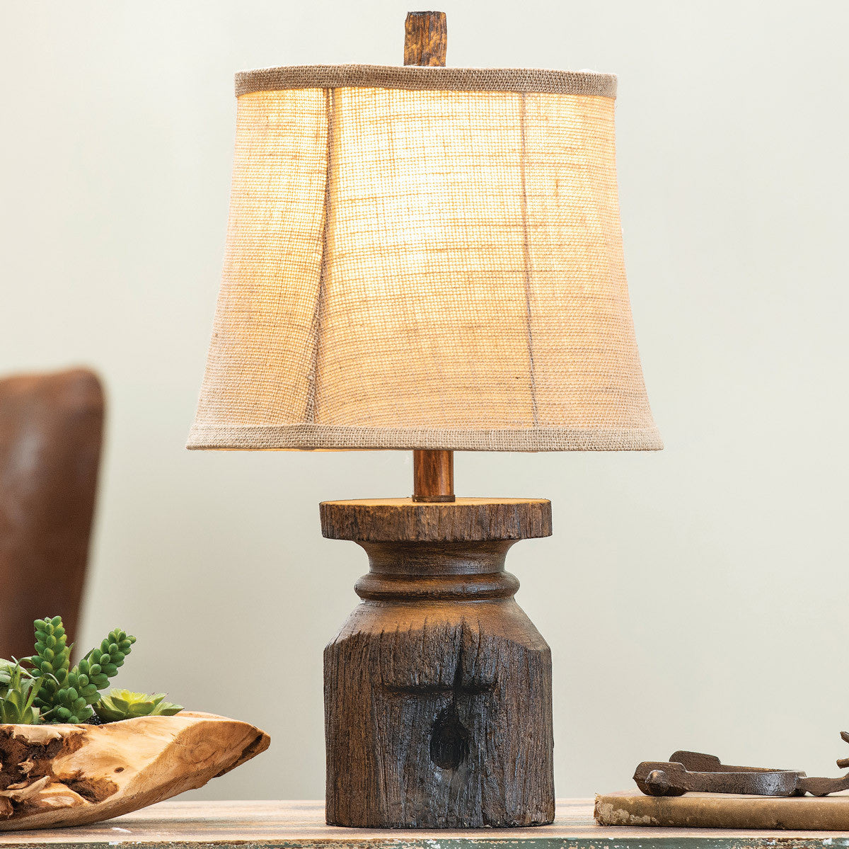 Old Abilene Post Table Lamp - SALE