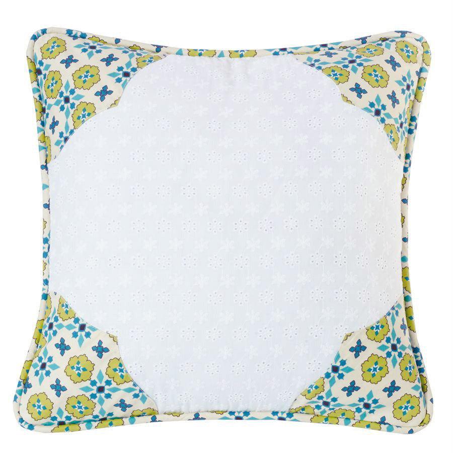 Western Spring Scalloped Accent Pillow