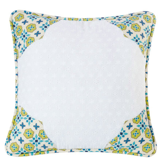 Western Spring Scalloped Accent Pillow