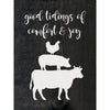 Farmyard Good Tidings Wood Sign