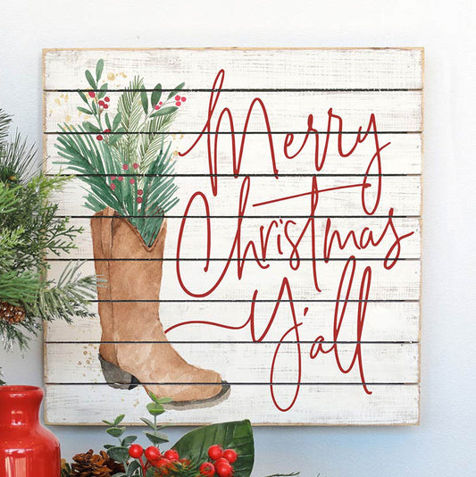 Cowboy Christmas Wall Art