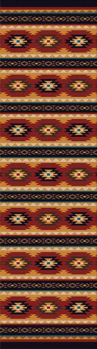 Red Deer Lodge Rug - 2 x 8