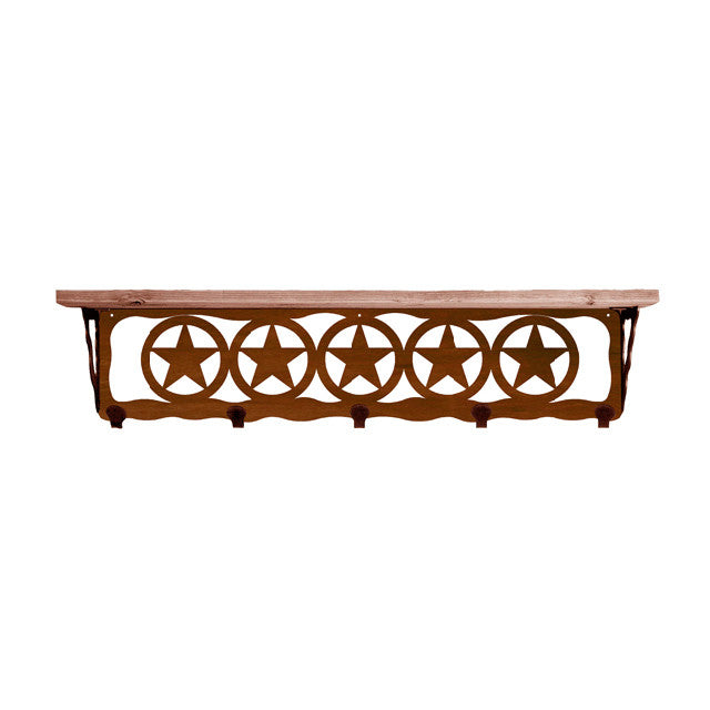 Texas Star 34 Inch Pine Hook Shelf