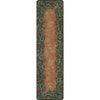 Tooled Turquoise Rug - 2 x 8