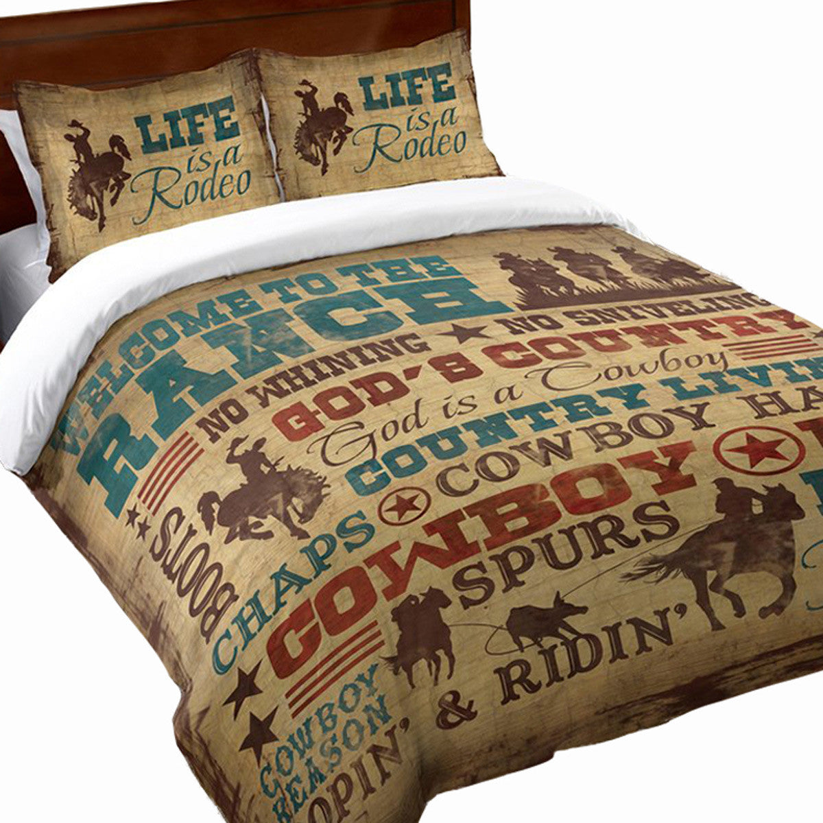 Cowboy Lifestyle Duvet - King - OVERSTOCK