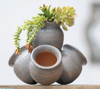 Adobe Clay Sticky Pots - Gray