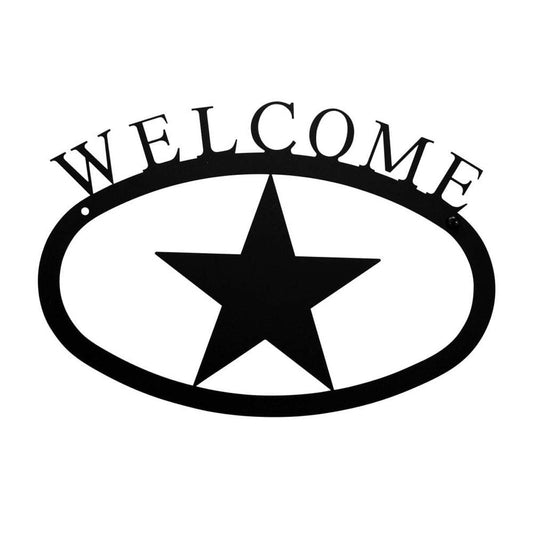 Lone Star Metal Welcome Sign - Small