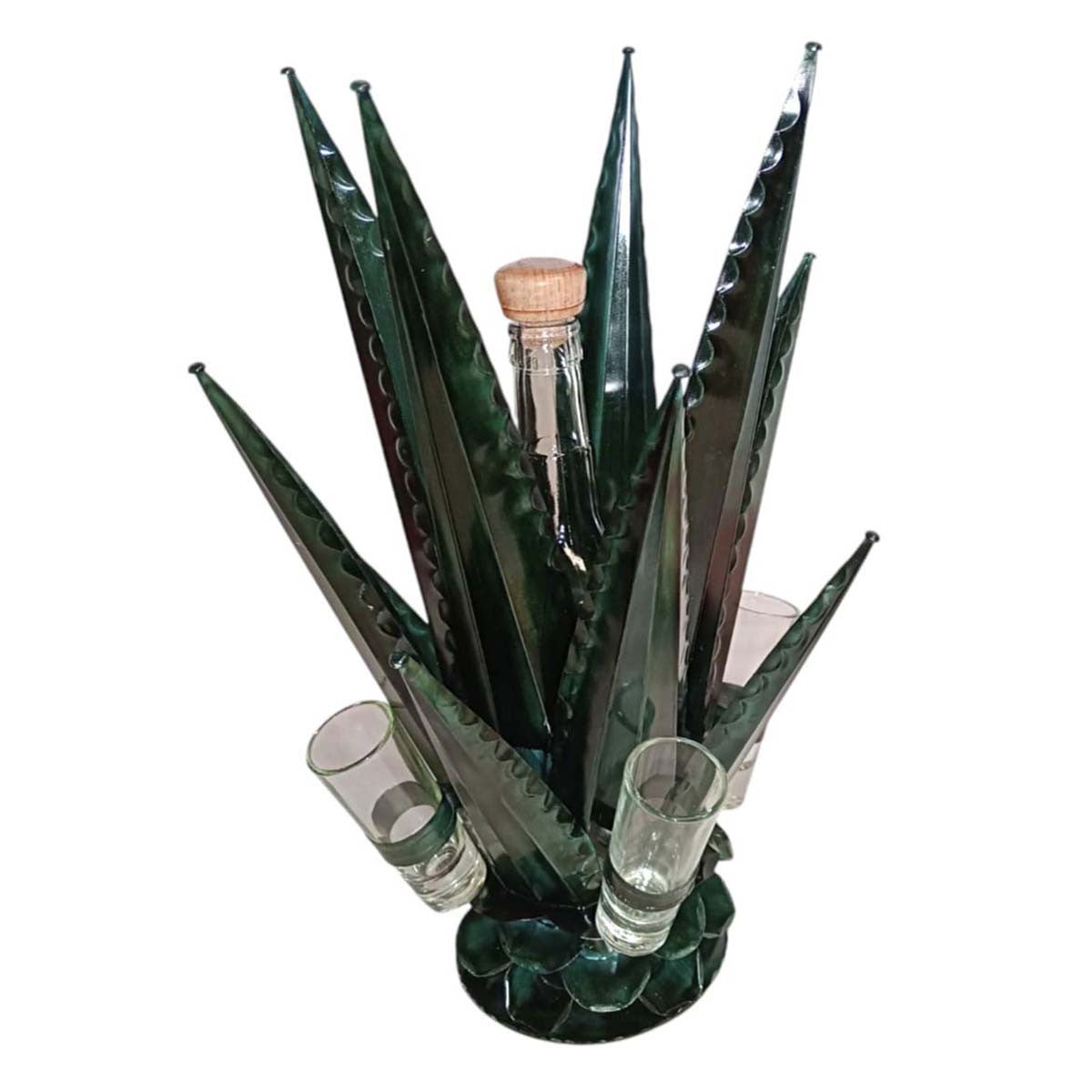 Dark Green Mezcal Tequila Set - Large