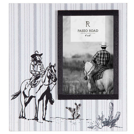 Rustic Ranch Cowgirl Frame