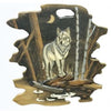 Wolf in Trees Wood Wall Art