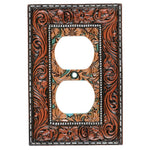 Vaquero Tooled Leather Outlet Cover