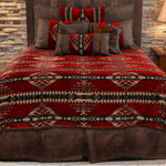Gallop Claret Duvet Set - Cal King