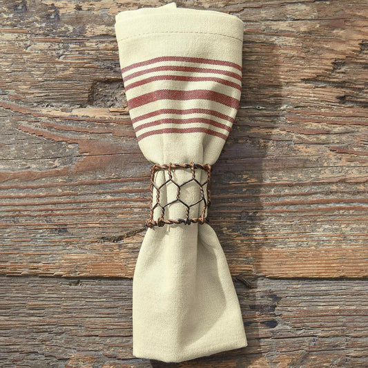 Farmyard Wire Napkin Rings - Set of 4