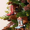 Ho Ho Howdy Boot Ornaments - Set of 6 - OUT OF STOCK UNTIL 08/29/2026