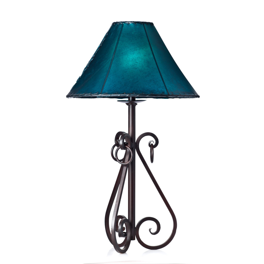 S Curves & Rings Iron Table Lamp