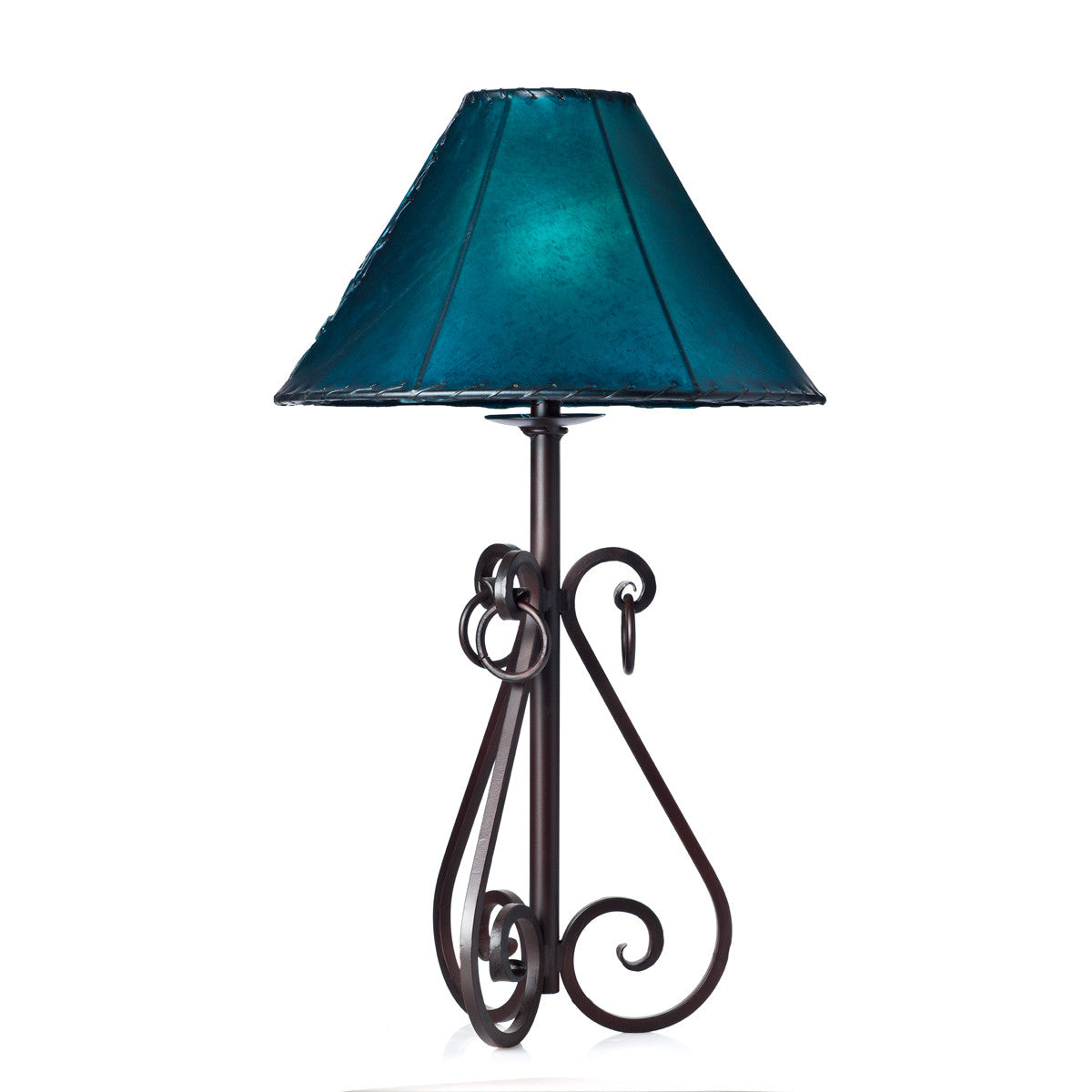 S Curves & Rings Iron Table Lamp