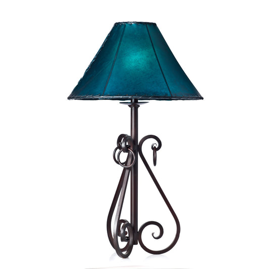 S Curves & Rings Iron Table Lamp