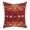 Southwestern Flame Tapestry Square Accent Pillow- SALE