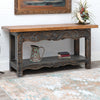 Cheyenne Carved Scrollwork Console Table