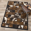 Cowhide Patchwork Rug - 4 x 5