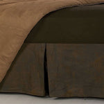Faux Leather Bedskirt - King - OUT OF STOCK UNTIL 07/01/2026
