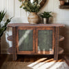 Trapper Wood Buffet with Embossed Leather Panels