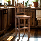Clarence Starred Brown Barstool - 30 Inch
