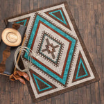 Southwest Nights Turquoise Rug - 8 x 11