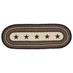 Black Lined Beacon Table Runner - 36 Inch
