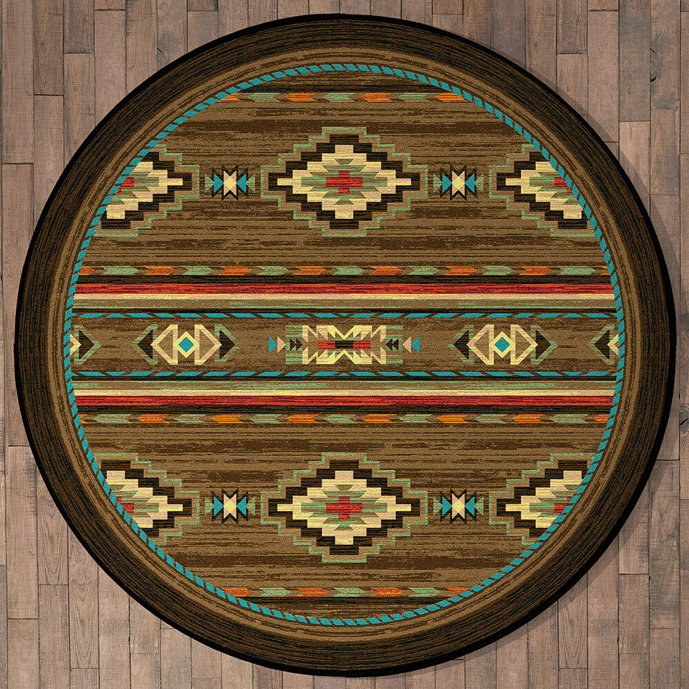 Frontier Outpost Rug - 8 Ft. Round