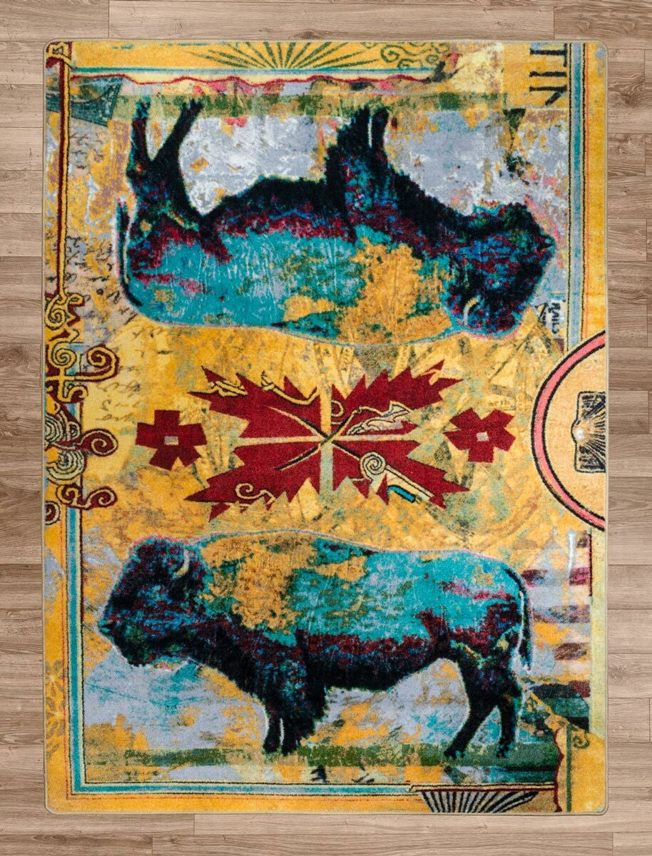 Golden Buffalo Rug - 4 x 5