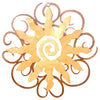 Canyon Sunburst Cutout Swirl Wall Art