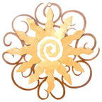 Canyon Sunburst Cutout Swirl Wall Art
