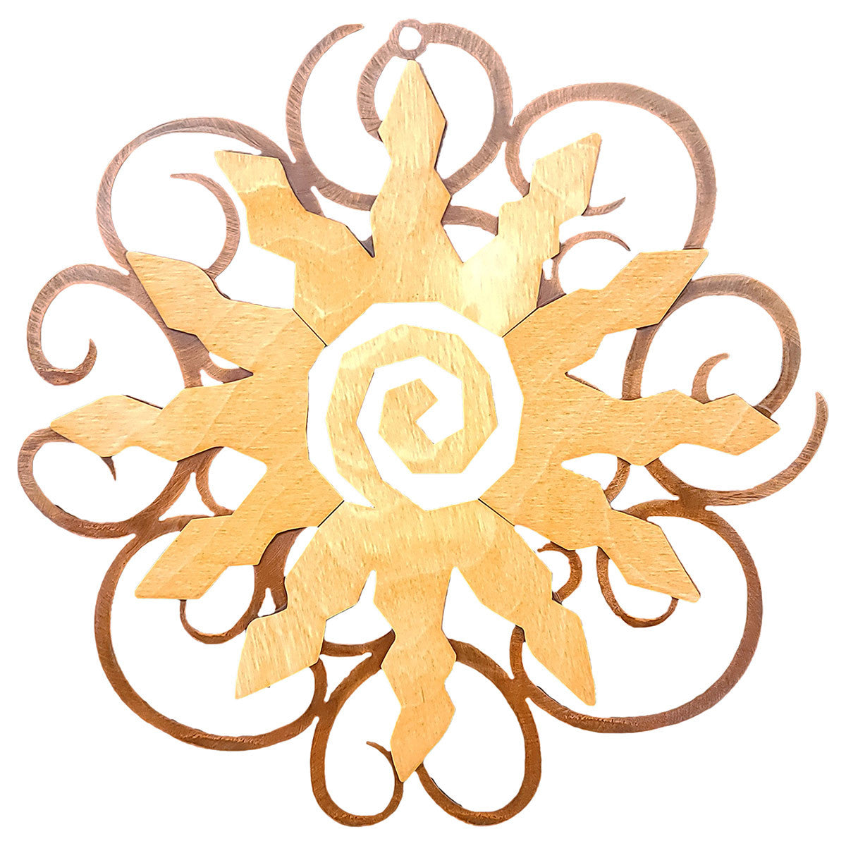 Canyon Sunburst Cutout Swirl Wall Art