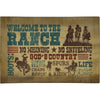 Ranch Rules Chenille Rug - 4 x 6