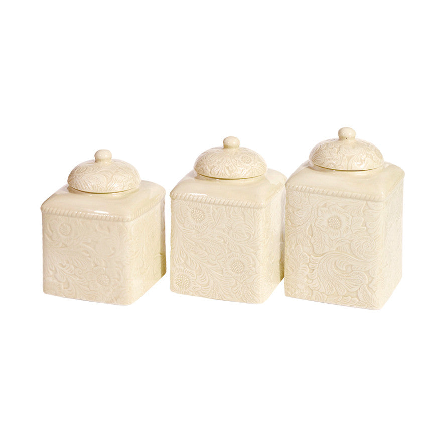 Savannah Cream Canister Set